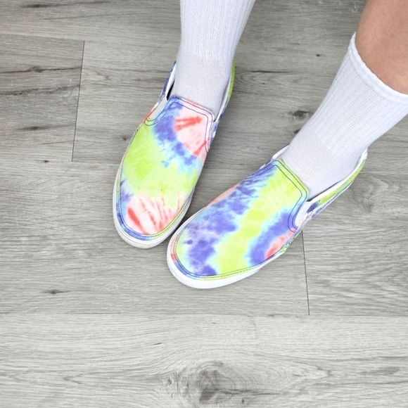 Nike | Court Legacy pastel tie-dyed canvas slip-on casual sneakers | WMS 9 - Picture 1 of 12